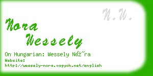 nora wessely business card